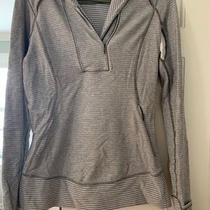 Lululemon gray striped top